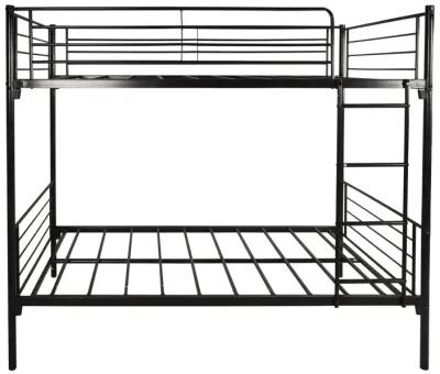 Hivvago Quick Assembly Twin Sized Metal Bunk Bed Frame with Ladder