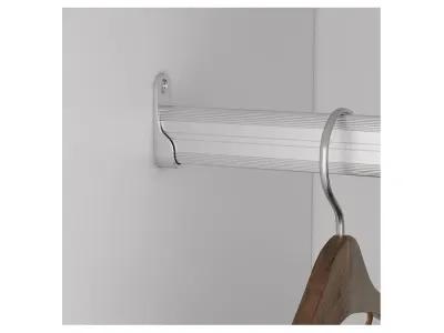 Modern Closet Organizer System,Wall Mounted Closet Organizers and Storage Walk in Closet System Closet Rack and Shelving Closet Storage for Bedroom,White