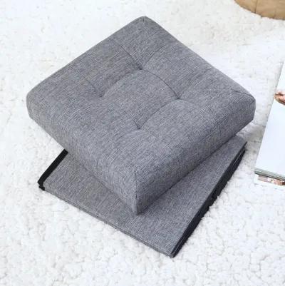 Foldable Tufted Storage Ottoman