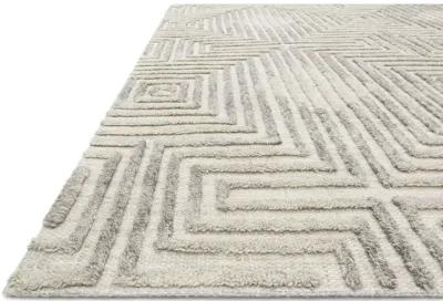 Ehren EHR02 Grey/Silver 7'9" x 9'9" Rug