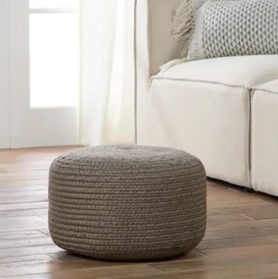 Saba Solar Pouf in Gargoyle