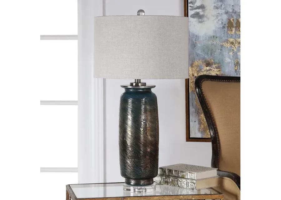 Uttermost Olesya Swirl Glass Table Lamp