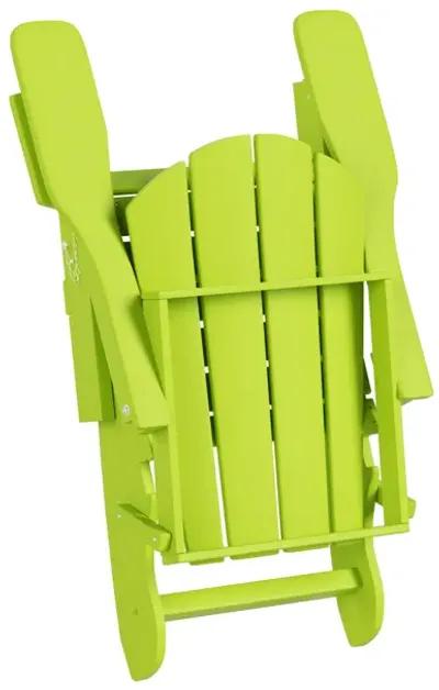 WestinTrends Outdoor Patio Adirondack Chair with Side Table