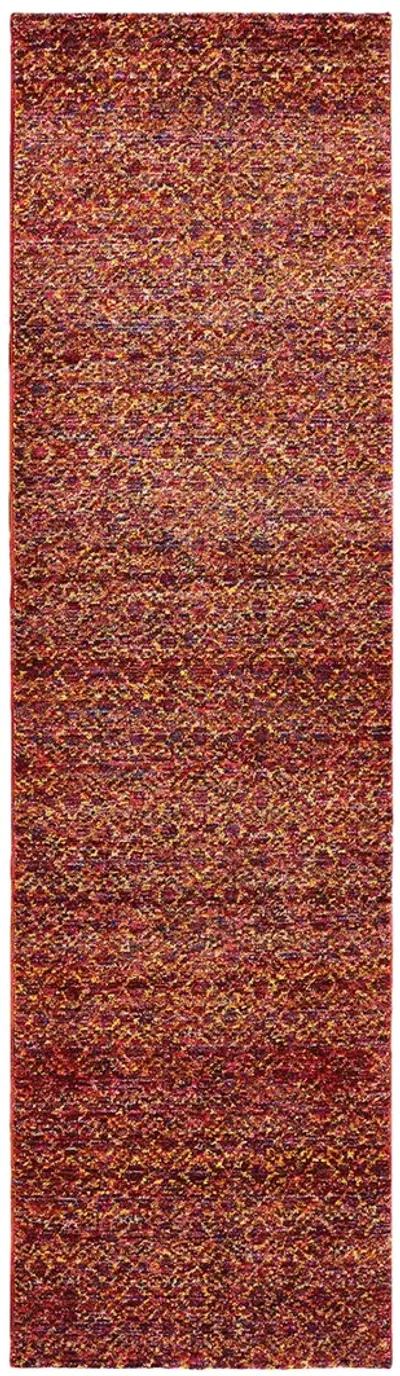 Atlas 2'6" x 12' Red Rug