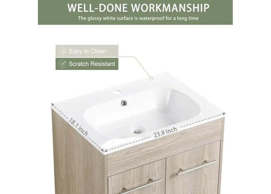 24 Inch Freestanding Bathroom Vanity