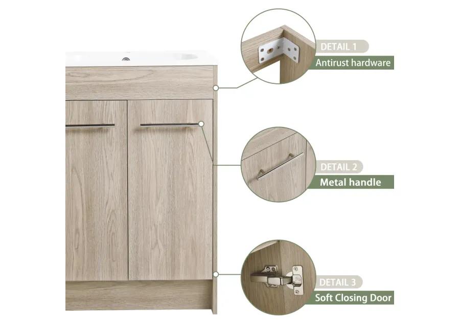 24 Inch Freestanding Bathroom Vanity