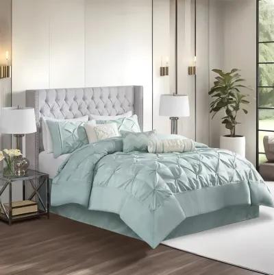 Gracie Mills Shelby 7-Piece Padded Comforter Set