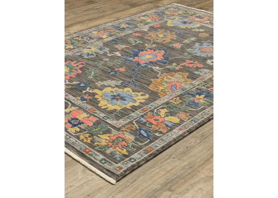 Lucca 2' x 3' Grey Rug