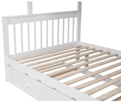 Merax Bunk Bed with Trundle and Guard Rail