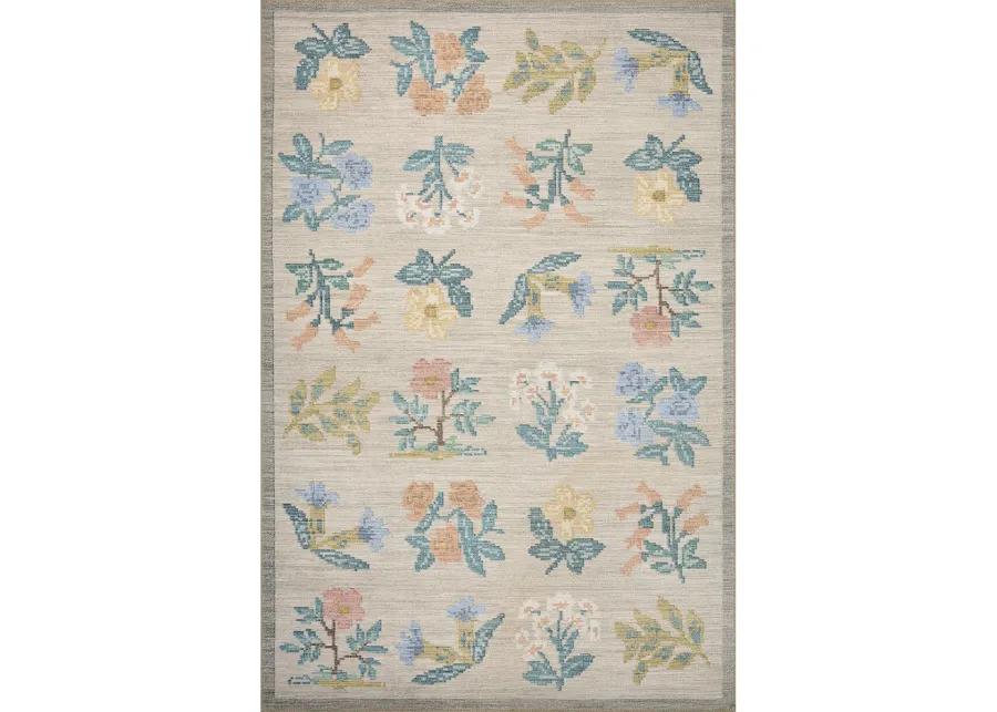 Rosa RSA-03 Cream 8''4" x 11''6" Rug by Rifle Paper Co.