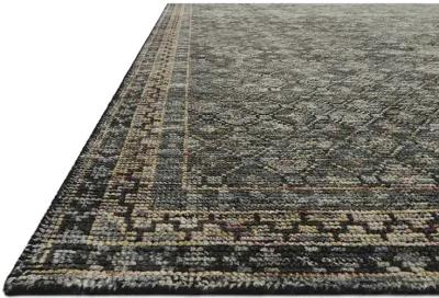 Amara AMM01 Ink/Turquoise 6' x 9' Rug