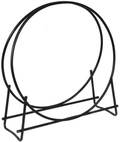 Hivvago Tubular Steel Log Hoop Firewood Storage Rack