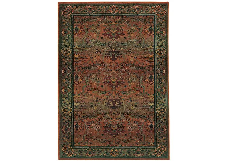 Kharma 2'3" x 4'5" Green Rug