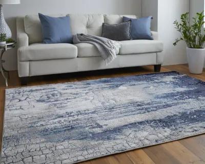 Indio 39H2F Ivory/Blue/Black 6'7" x 9'6" Rug