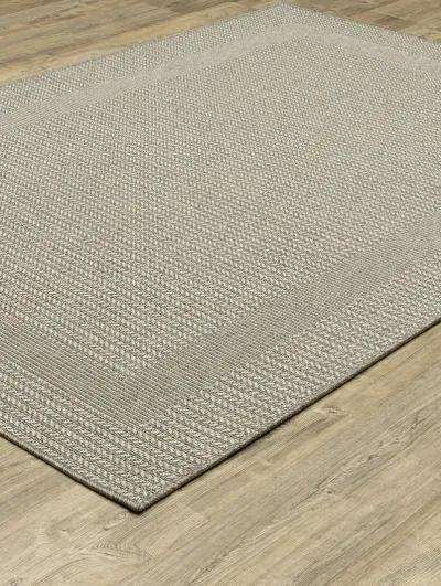 Caicos 6'7" x 9'2" Grey Rug