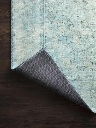 Loren LQ08 Aqua 3'6" x 5'6" Rug