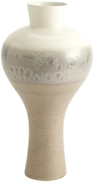 Cream Rises Swell Vase- Large