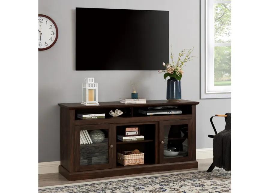 Modern 65" TV Media Stand with Open/Closed Storage