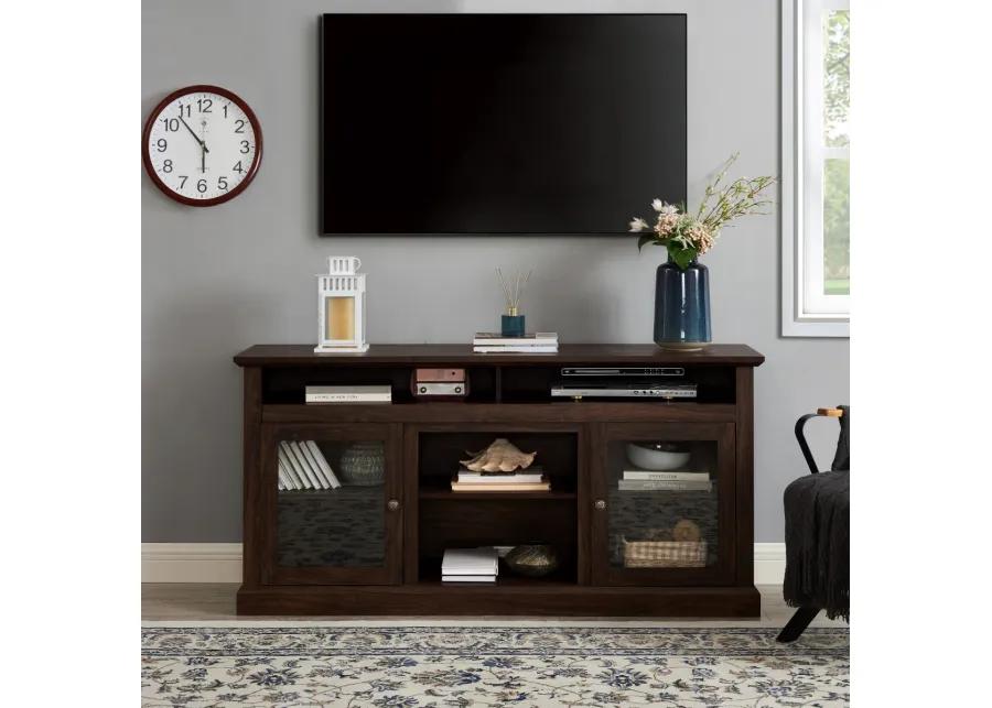 Modern 65" TV Media Stand with Open/Closed Storage