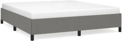 vidaXL Bed Frame Dark Gray 72"x83.9" California King Fabric