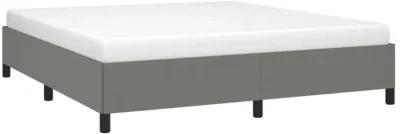 vidaXL Bed Frame Dark Gray 72"x83.9" California King Fabric