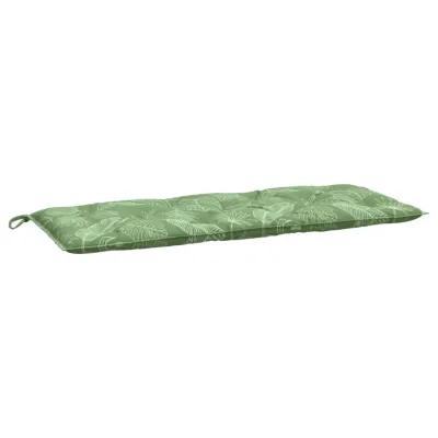 vidaXL Garden Bench Cushions 2pcs Leaf Pattern 47.2"x19.7"x2.8" Fabric