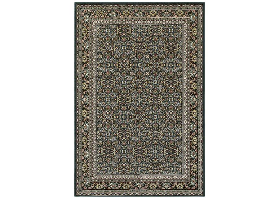 Kashan 6'7" x 9'6" Navy Rug