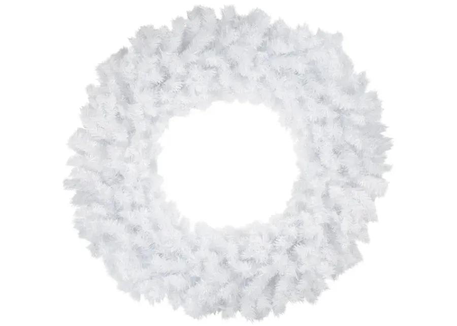 48" Icy White Spruce Artificial Christmas Wreath - Unlit