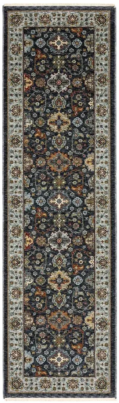 Aberdeen 2'3" x 7'6" Blue Rug