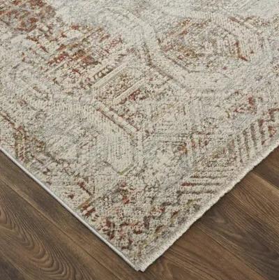 Kaia 39GKF Tan/Ivory/Orange 2' x 3' Rug