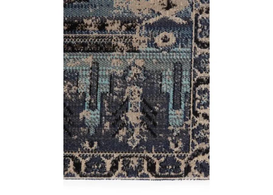 Polaris Cicero Blue 2'8" x 10' Runner Rug