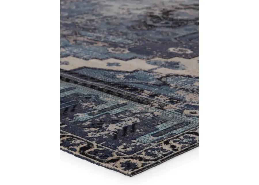 Polaris Cicero Blue 2'8" x 10' Runner Rug