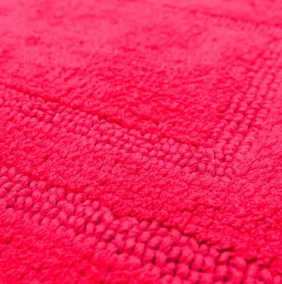 Cotton Reversible Fiesta Pink 1' 9" x 2' 10" Bath Mat