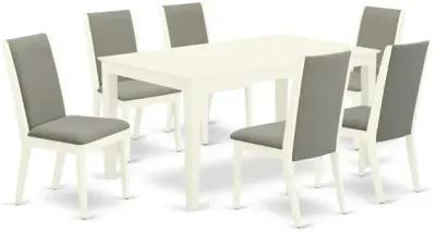 Dining Room Set Linen White