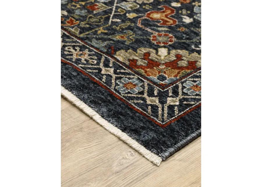 Aberdeen 2'3" x 7'6" Blue Rug