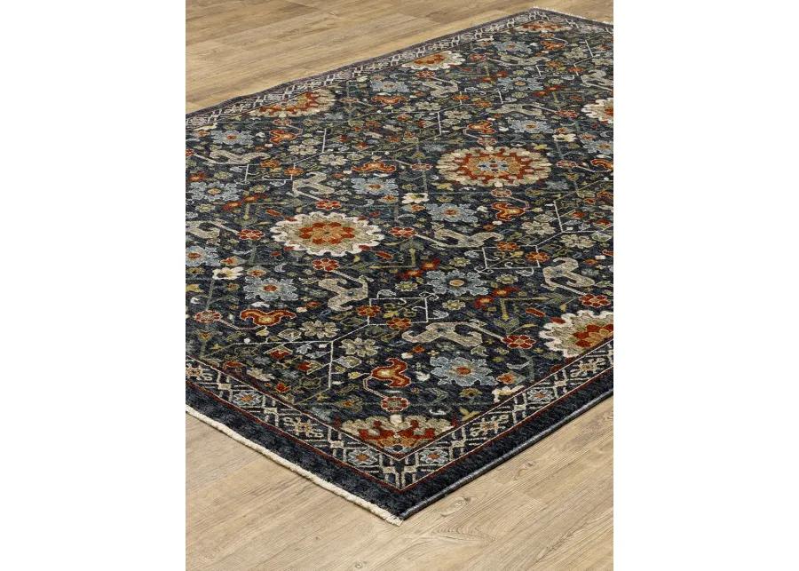 Aberdeen 2'3" x 7'6" Blue Rug