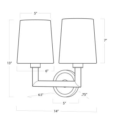 Legend Sconce Double