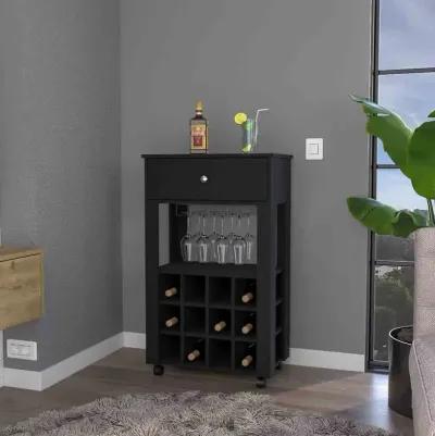 Bar Cart Bayamon, Living Room, Black