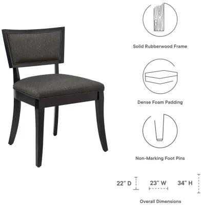 Pristine Upholstered Fabric Dining Chairs - Set of 2