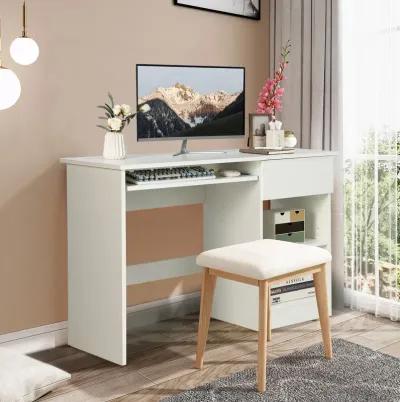 Costway Computer Desk Home Office Workstation Study Laptop Table w/Keyboard Tray Drawer