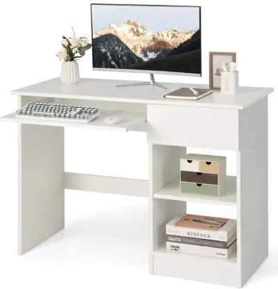 Costway Computer Desk Home Office Workstation Study Laptop Table w/Keyboard Tray Drawer