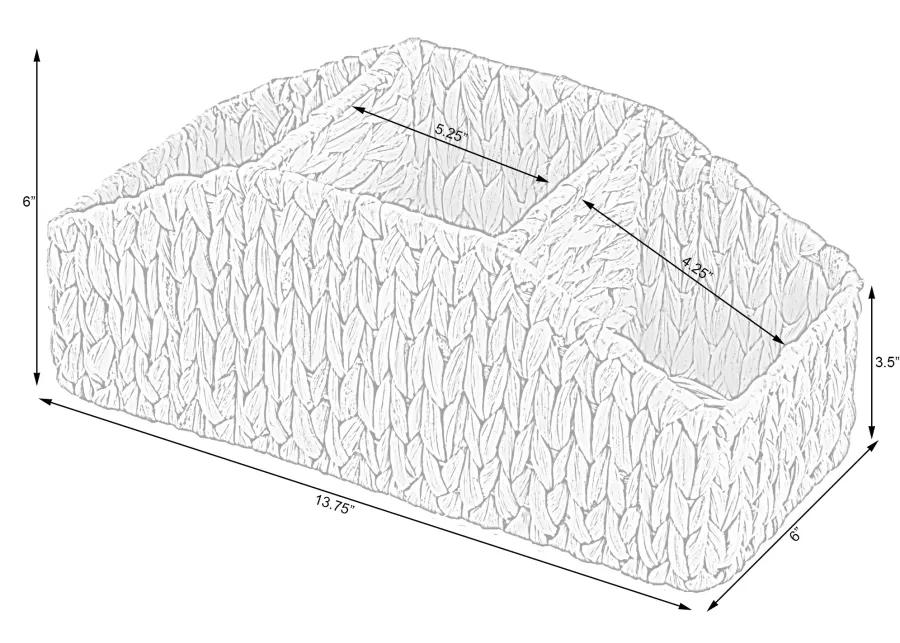 Natural Water Hyacinth Storage Organizer Caddy