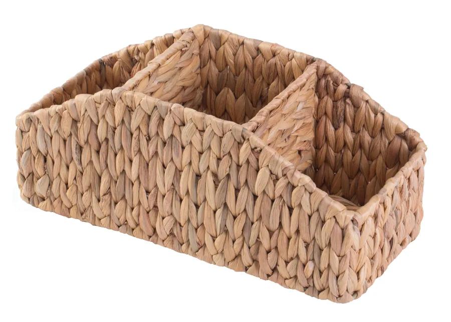 Natural Water Hyacinth Storage Organizer Caddy