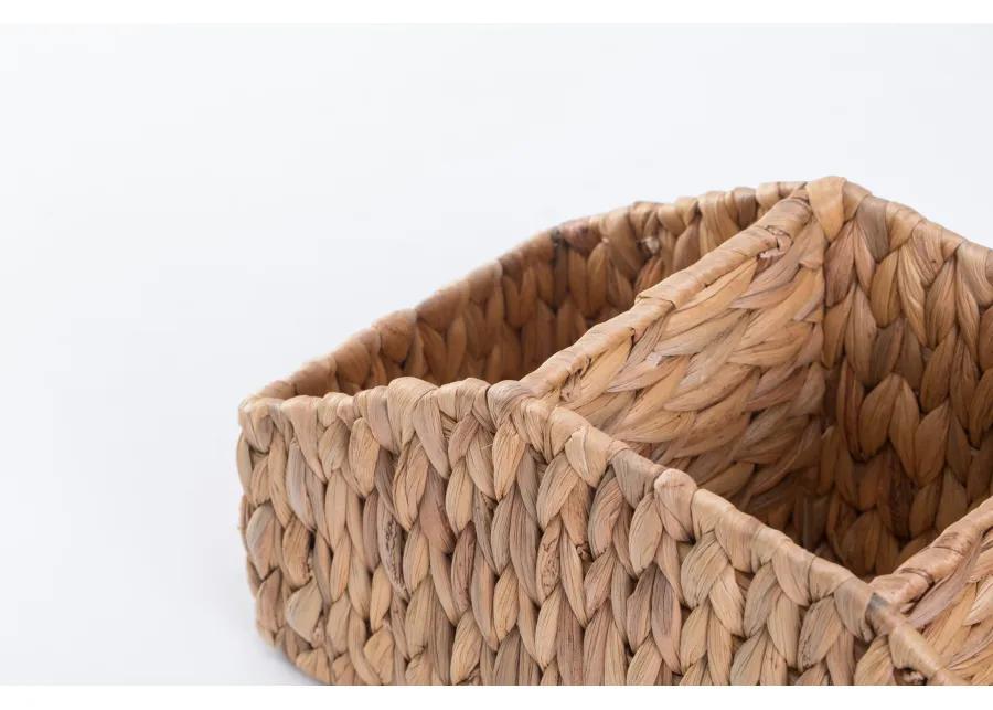 Natural Water Hyacinth Storage Organizer Caddy