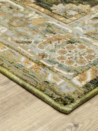 Andorra 2'6" x 12' Green Rug