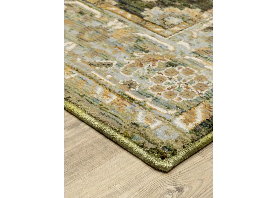 Andorra 2'6" x 12' Green Rug