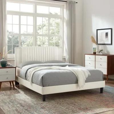 Modway - Zahra Channel Tufted Performance Velvet Queen Platform Bed