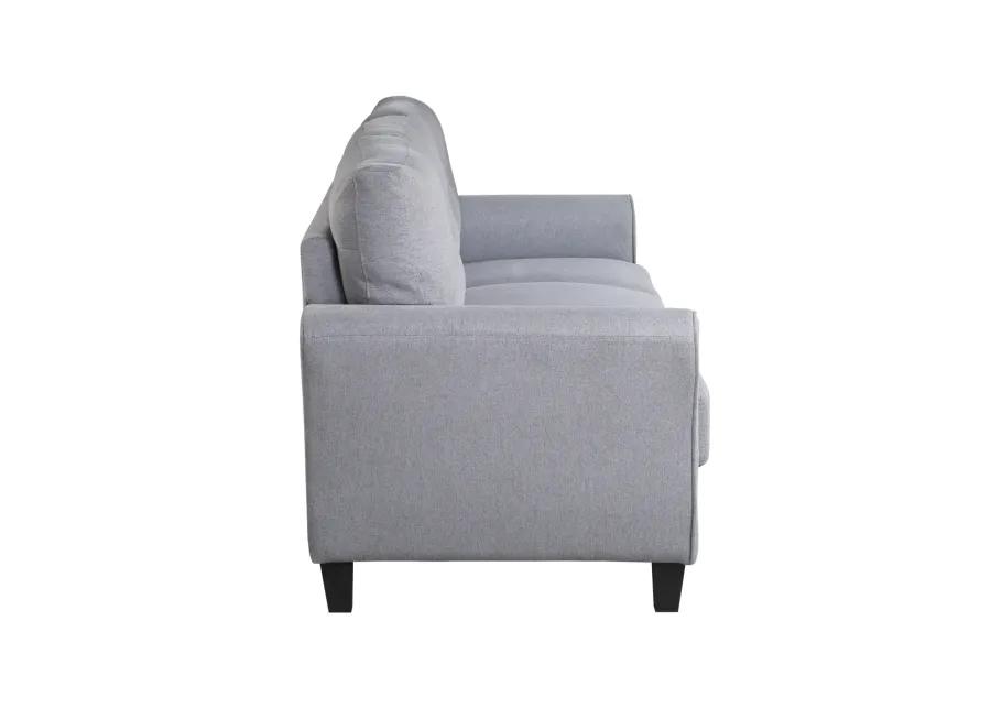 57.5" Modern Living Room Loveseat Linen Upholstered Couch Furniture For Home Or Office