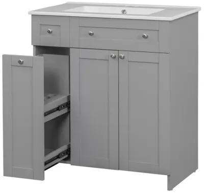 Merax Bathroom Vanity with Ceramic Sink