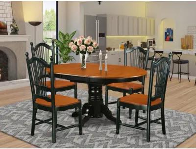 Dining Room Set Black & Cherry